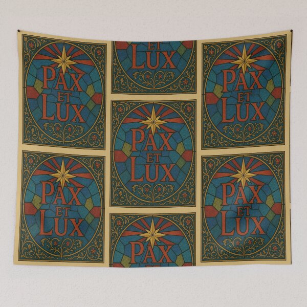 Item preview,  Pax Et Lux Stained Glass Vintage Art designed and sold by freackly.