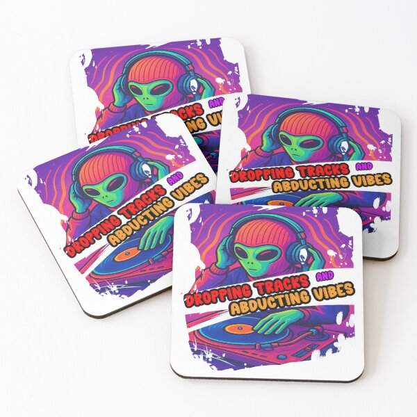 Item preview, Neon Alien Dropping Cosmic Beats designed and sold by DCPro.