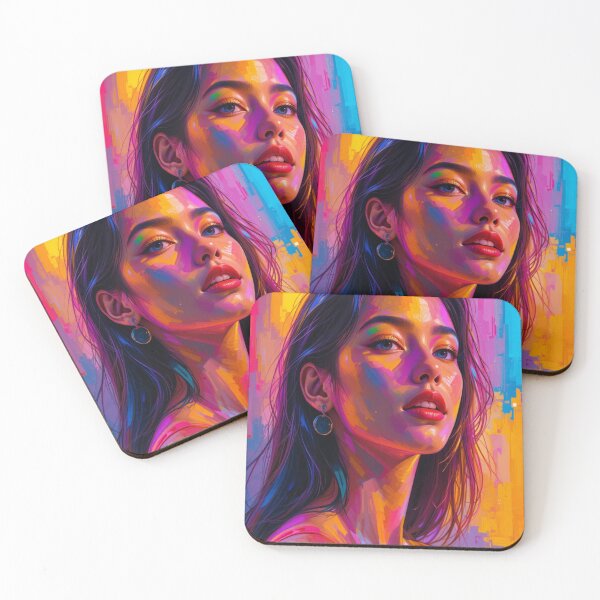 Item preview, Expressionism Female Portrait in convincing colors designed and sold by Hot4Shirt.