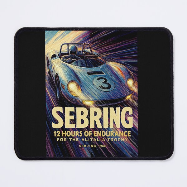 Item preview, Sebring 1966 12 hour Grand Prix vintage variation#2 designed and sold by Helios Be. Lavsh.