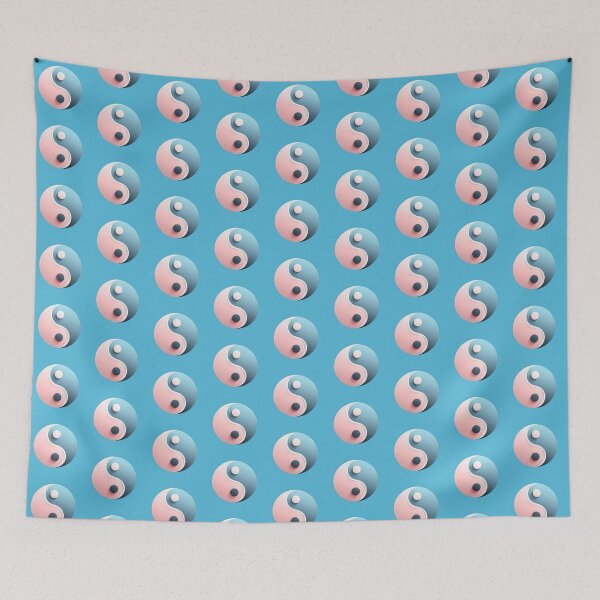 Item preview, A Modern Harmony: The Pink and Blue Yin Yang designed and sold by IraBum.