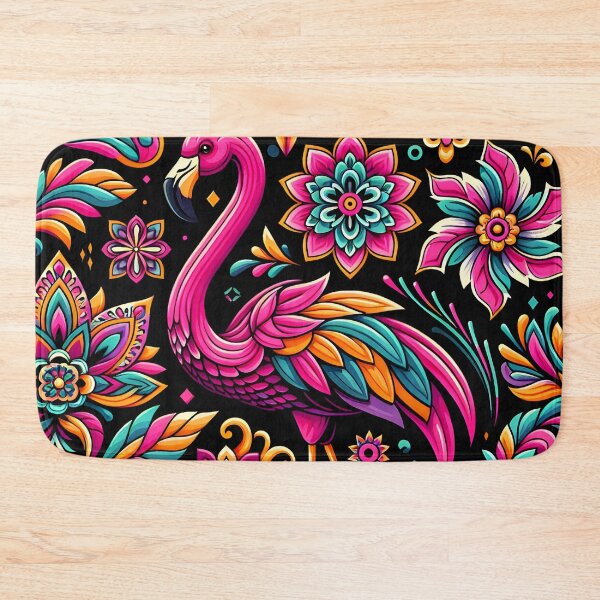 Item preview, Flamingo in the flowers designed and sold by KirstenStar.