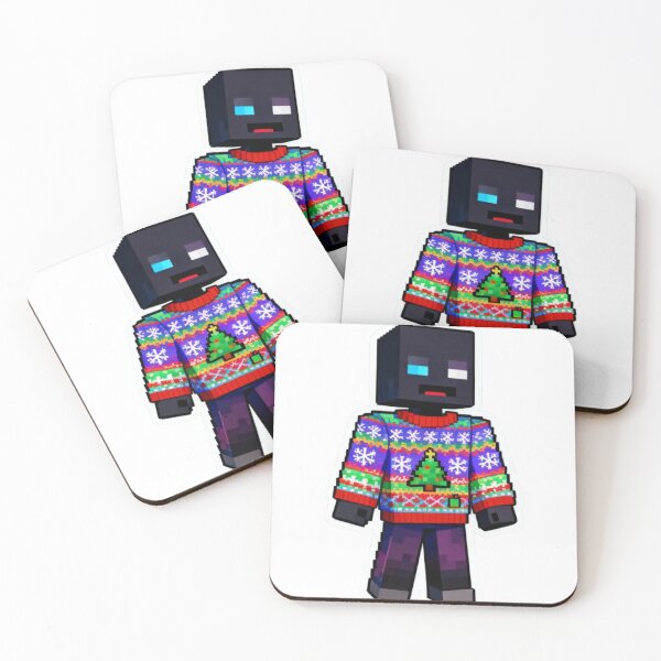Item preview, Pixel Enderman Ugly Christmas Sweater Gamer Holiday Design designed and sold by Pandora´s Box.
