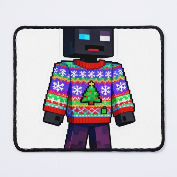 Item preview, Pixel Enderman Ugly Christmas Sweater Gamer Holiday Design designed and sold by Pandora´s Box.