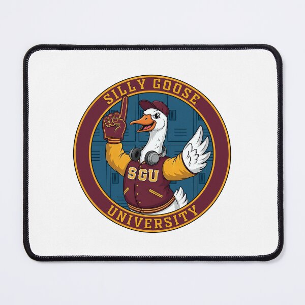 Item preview, Silly Goose University Sticker – Funny College Mascot Vinyl Decal for Laptop, Water Bottle, Locker or Notebook designed and sold by StickerFrenzyStudio.