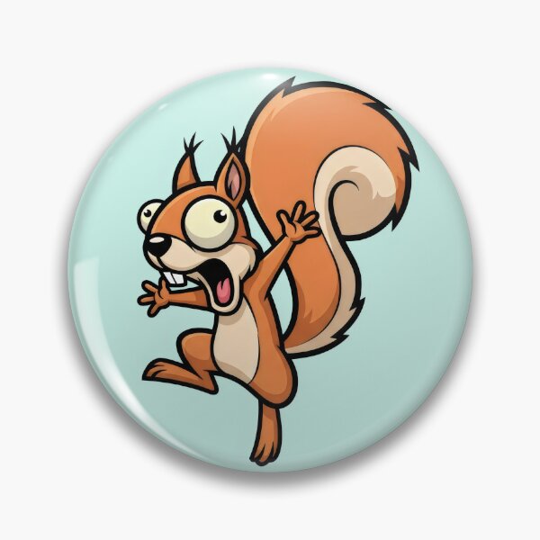Item preview, crazy cartoon squirrel jumping excited designed and sold by Animepic222.