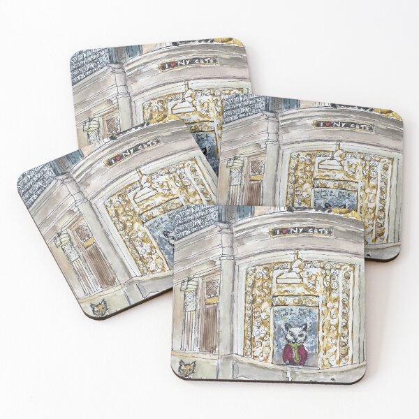 Item preview, Cats on Holiday at Grand Central Terminal designed and sold by Birds of Inwood.
