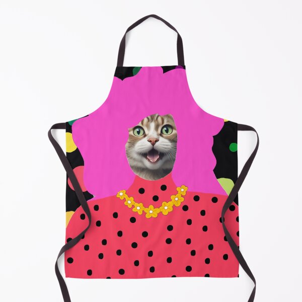 Item preview, Cat with pink hair designed and sold by GasconyPassion.
