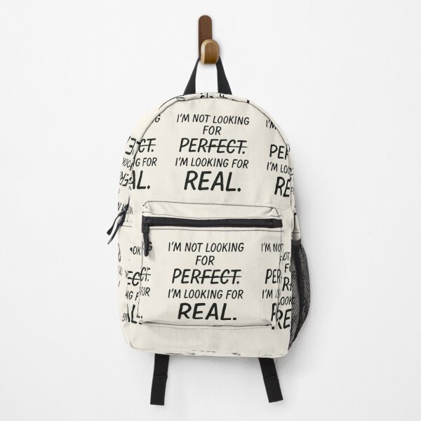 Item preview, Seeking Real, Not Perfect — Handwritten Quote designed and sold by HiteshArt111.