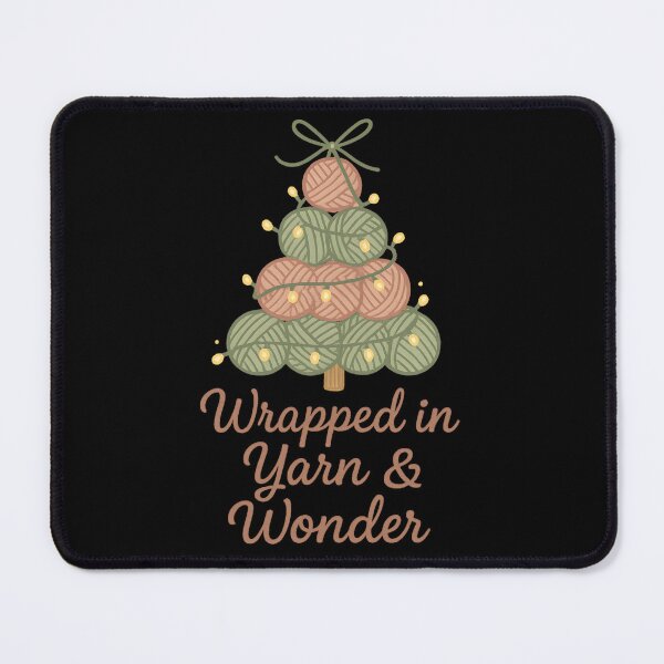 Item preview, Wrapped in Yarn & Wonder – Knitting Christmas T-shirt for Crafters designed and sold by 123artistickay.