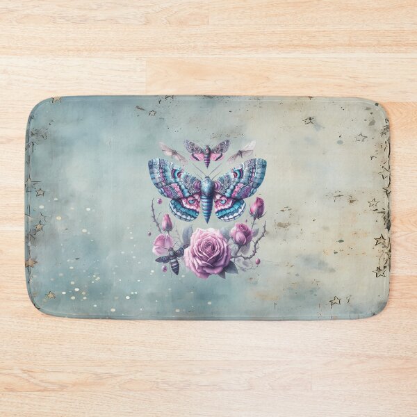 Item preview, Pink Mystical Moths and Roses: Gods Messengers designed and sold by MysticOzzy.