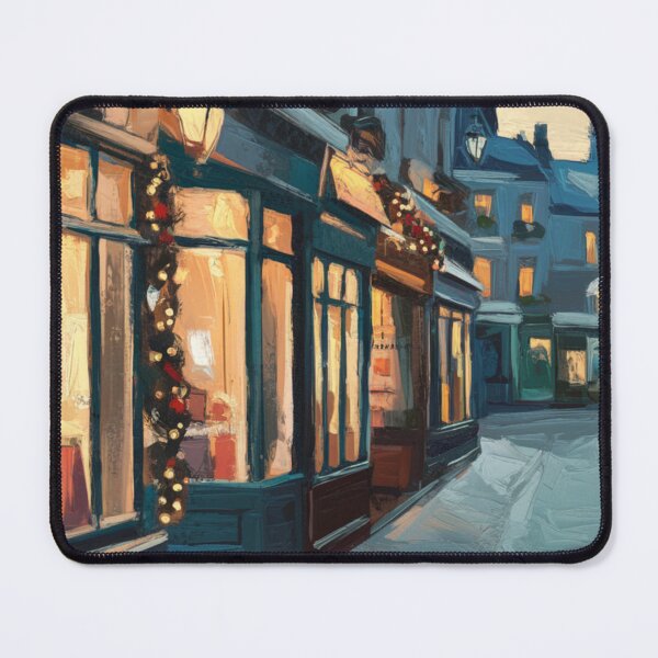 Item preview, French Village Street | Christmas Painting | Carraann  designed and sold by CARRAANN.