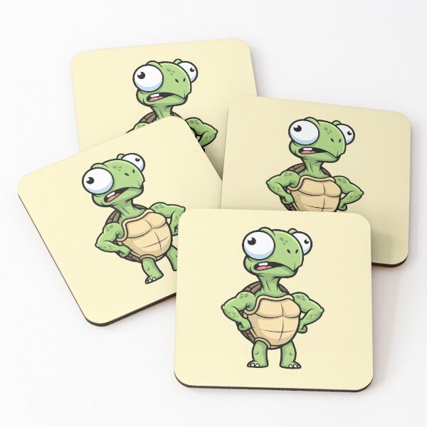Item preview, confident cartoon turtle with big eyes designed and sold by Animepic222.