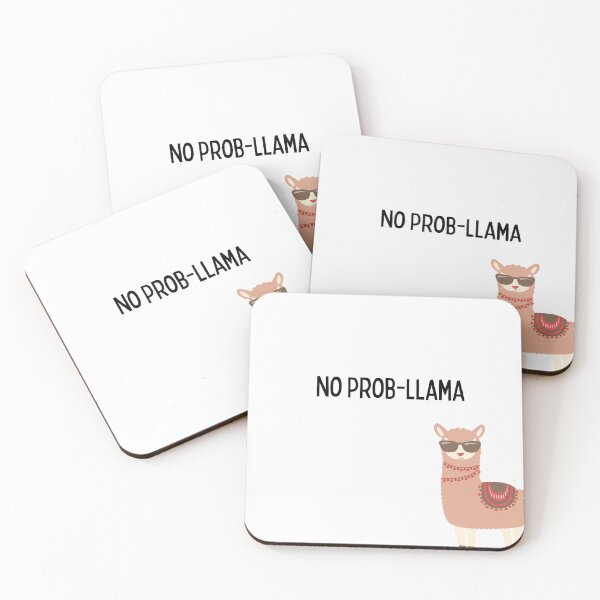 Item preview, No Prob-Llama – Cute Funny Llama Pun Design designed and sold by NCODesigns.