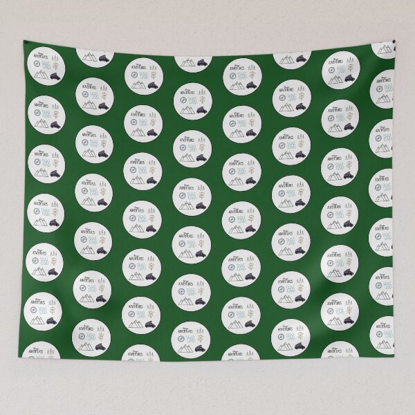 Item preview, Bongo Adventures Line Drawing in a circle designed and sold by LocalOddball.