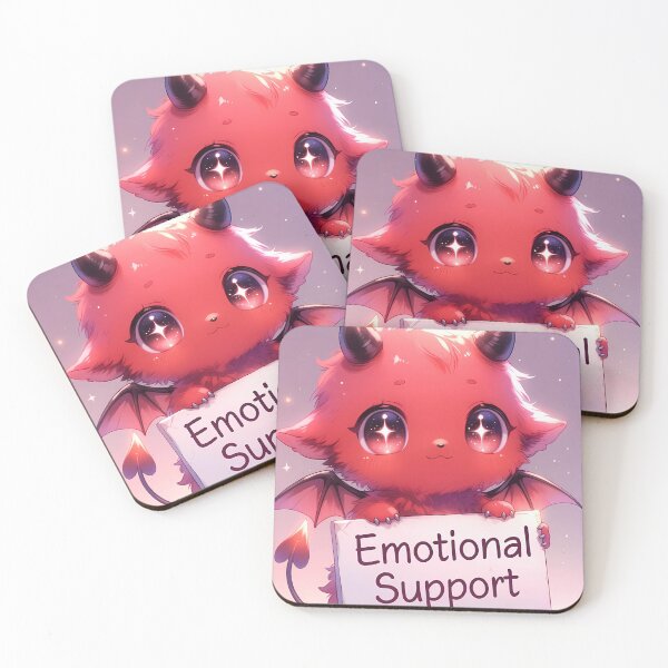 Item preview, Emotional Support Demon designed and sold by CosmicLionPrints.