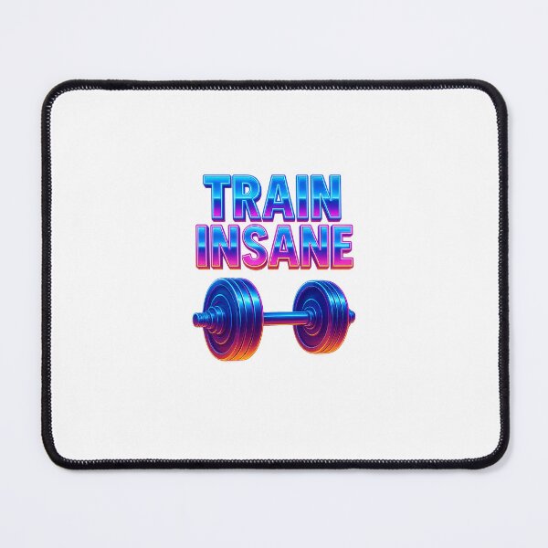 Item preview, Train Insane – Neon Gym Fitness Art designed and sold by Marzena1984.