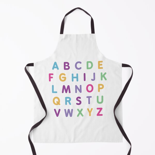 Item preview, English alphabets letters colorful text designed and sold by Think4Prints.