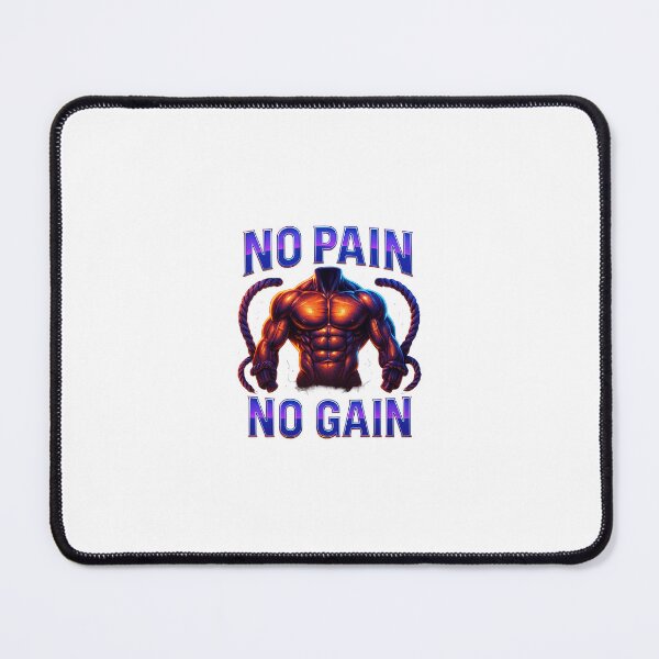 Item preview, No Pain No Gain – Neon Fire Gym Art designed and sold by Marzena1984.