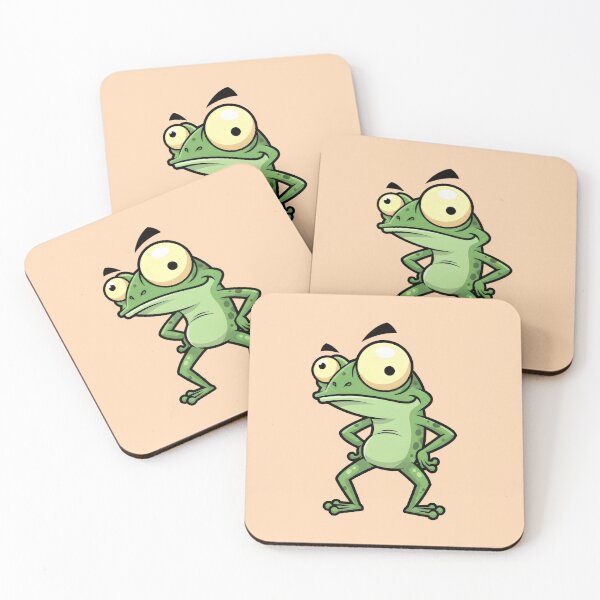 Item preview, confident cartoon frog with big eyes designed and sold by Animepic222.