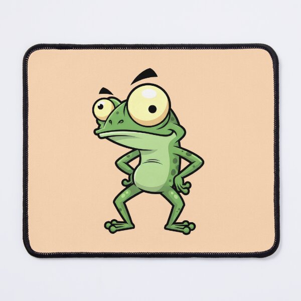 Item preview, confident cartoon frog with big eyes designed and sold by Animepic222.