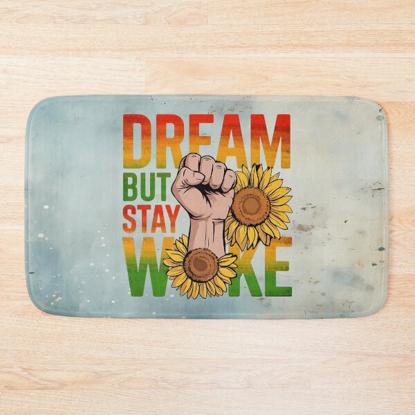 Item preview, Dream But Stay Woke – Empowerment Fist with Sunflowers designed and sold by MysticOzzy.
