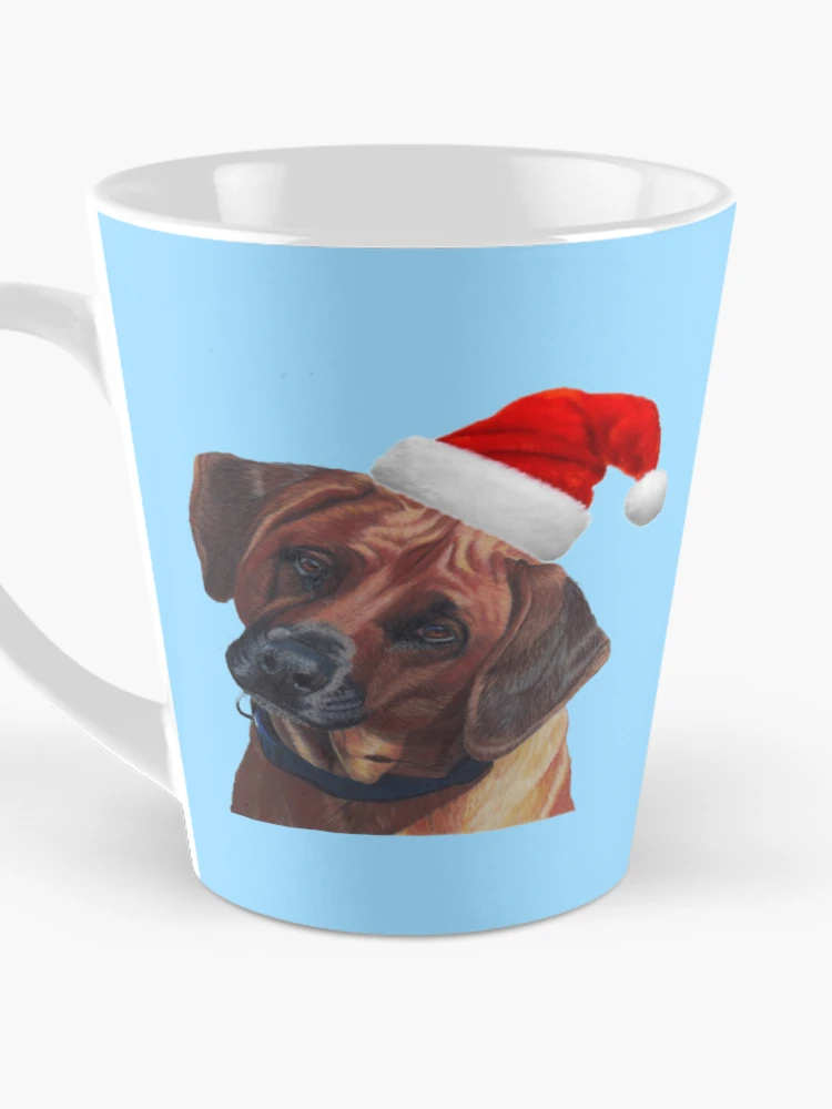 Thumbnail 3 of 4, Coffee Mug, Christmas Rhodesian Ridgeback designed and sold by cathyscreations.