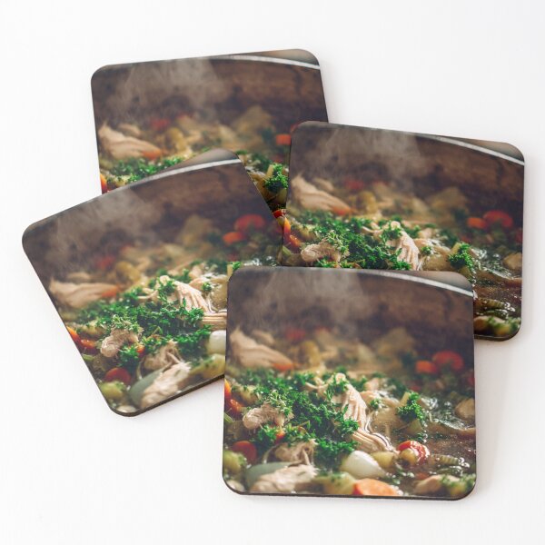 Item preview, Steaming Chicken Soup Pot – Cozy Kitchen Comfort Art designed and sold by TreatLLC.