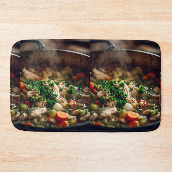 Item preview, Steaming Chicken Soup Pot – Cozy Kitchen Comfort Art designed and sold by TreatLLC.