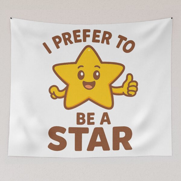 Item preview, Cute Star Cartoon Funny Meme Design designed and sold by HiteshArt111.