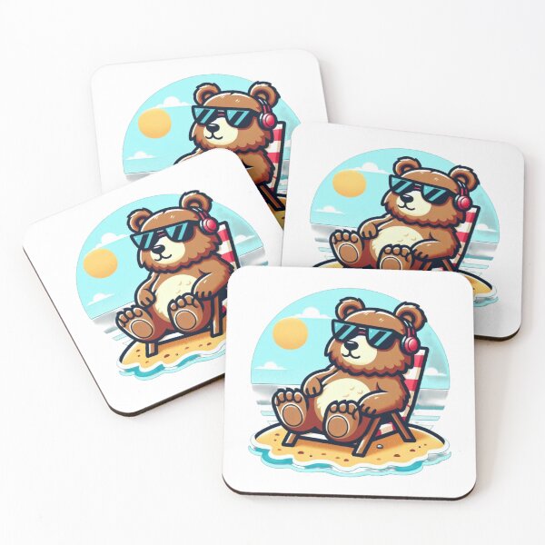 Item preview, Lo-Fi Bear on Vacation designed and sold by Panda_Store.