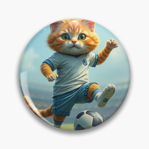 Item preview, Footballer Cute cat designed and sold by Dogandesighn.