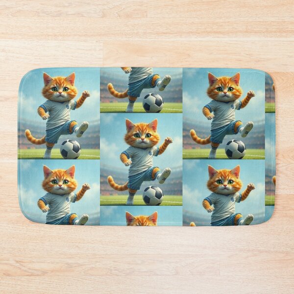 Item preview, Footballer Cute cat designed and sold by Dogandesighn.