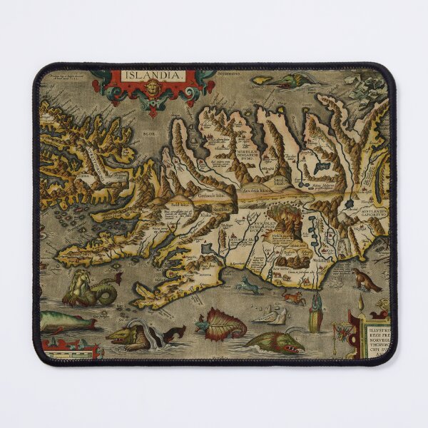 Item preview, Map of Iceland - 16th century designed and sold by gabsdesign.