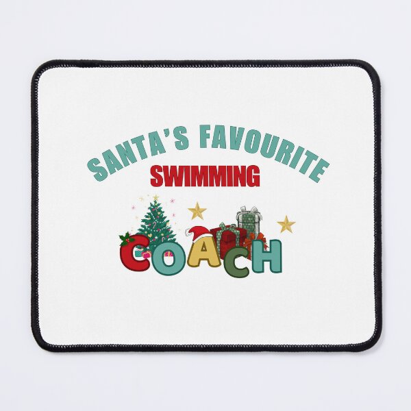 Item preview, Santa's Favourite Swimming Coach designed and sold by DixieGirlStudio.