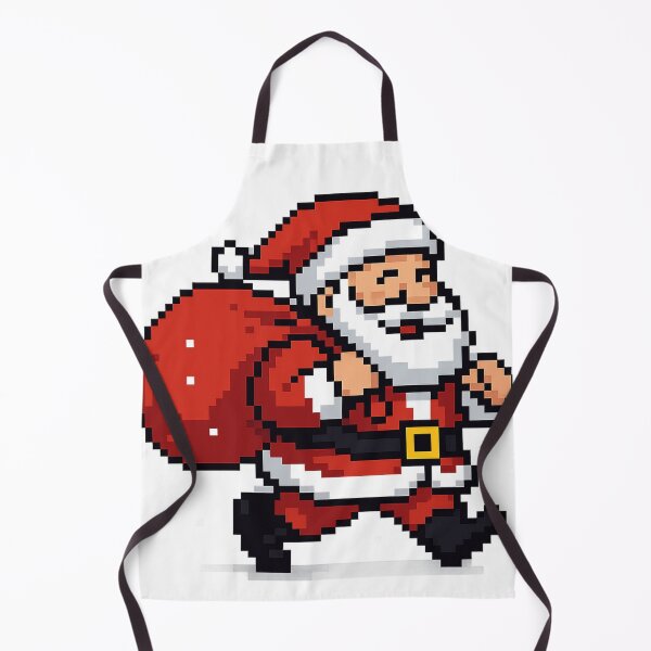 Item preview, Pixel Santa with Sack – Retro 8-Bit Christmas Gift Design designed and sold by FriendlyKitty.