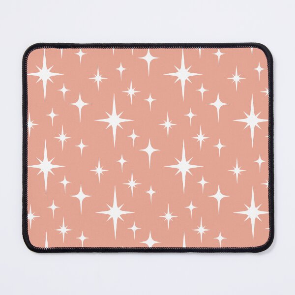 Item preview, Retro1950s Mid Century Modern Pink & White Atomic Starburst designed and sold by RetroMaggie.