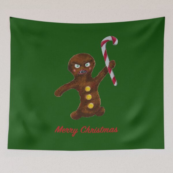 Item preview, Merry Christmas Angry Gingerbread Man designed and sold by BHG Art & Designs.