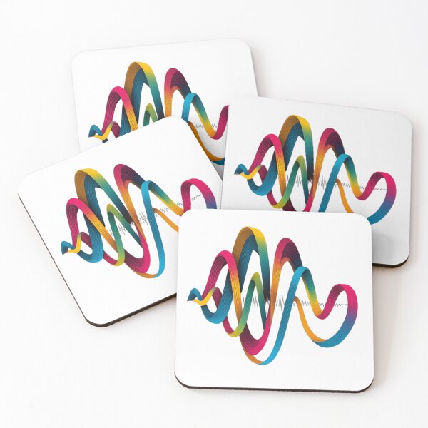 Item preview, Colorful Abstract Wave Art – Vibrant Gradient Ribbon Soundwave Design for Modern Wall Decor designed and sold by RelatableMess.