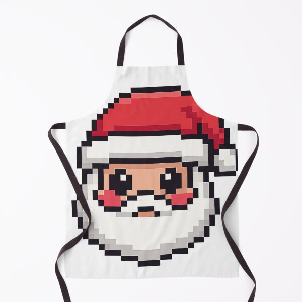Item preview, Chibi Pixel Santa Head – Cute Christmas Sticker Design designed and sold by FriendlyKitty.