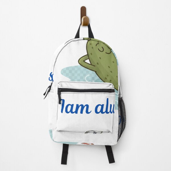 Item preview, Dill-axing: Cartoon Pickle Floating in Water with Sailor Cap designed and sold by GDbanners.