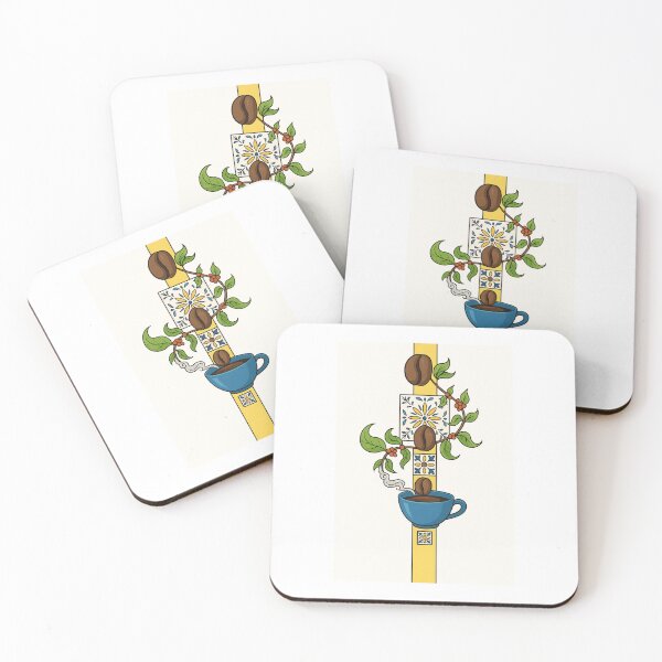 Item preview, Coffee Bloom Deco — Artisan Coffee Bean & Cup Illustration designed and sold by TemporaryHP.