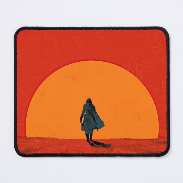 Item preview, Into the Ember Sun – Lone Explorer in Red Field designed and sold by PlanetBPop.