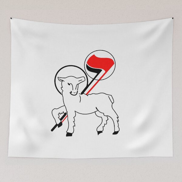 Item preview, Antifascist Lamb of God - Christ the King Sunday designed and sold by thecamphillips.