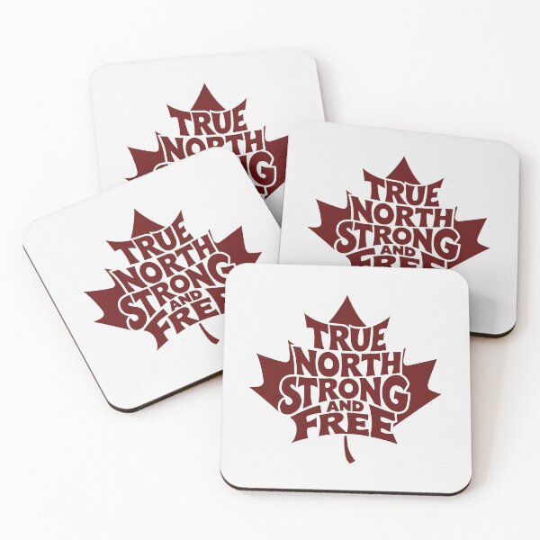 Item preview, True North Strong Free Canada Maple Leaf Print designed and sold by cabana.space.