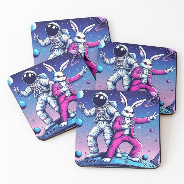 Artikelvorschau, Astronaut und Bunny Rap Dancing entworfen und verkauft von Dogandesighn.