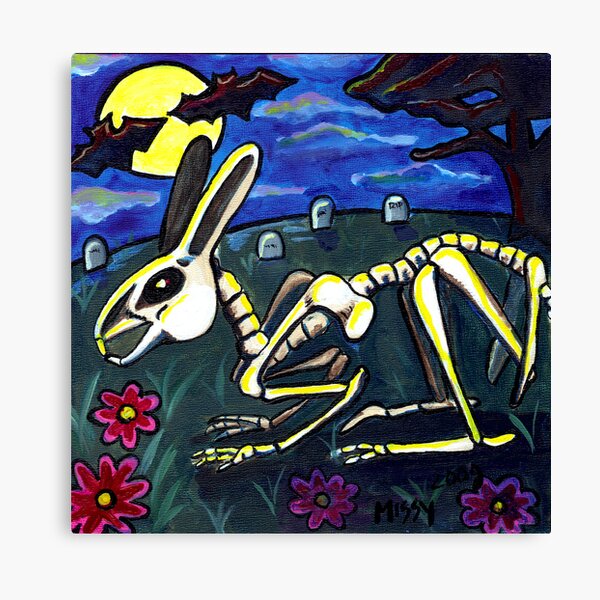 Skelebun Canvas Print