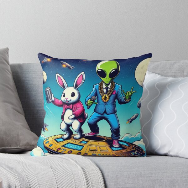 Item preview, Cute alien and bunny rap dancing designed and sold by Dogandesighn.