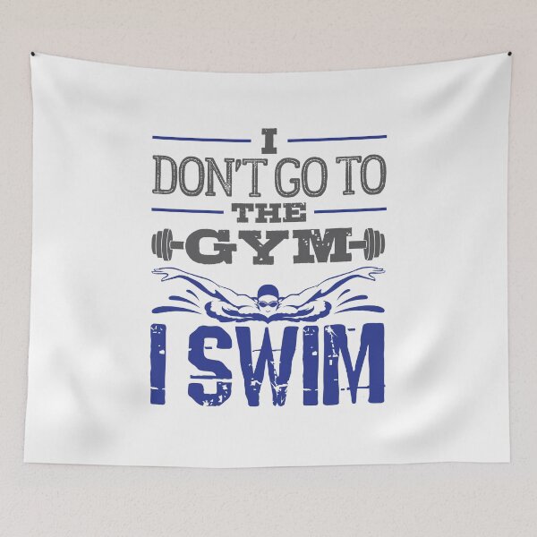 Item preview, Swimming for Fitness I Don't Go the Gym I Swim designed and sold by jaygo.