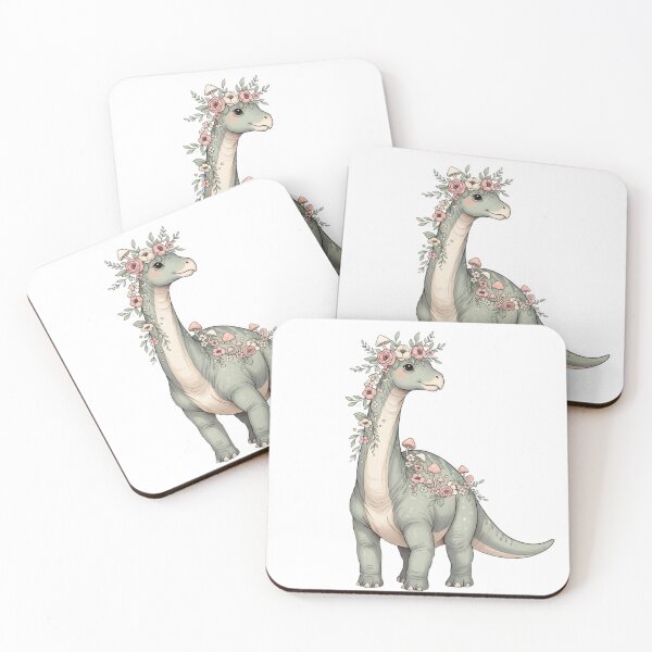 Item preview, Floral Dino Aesthetic — Cottagecore Dinosaur Art designed and sold by DinoPrints-shop.